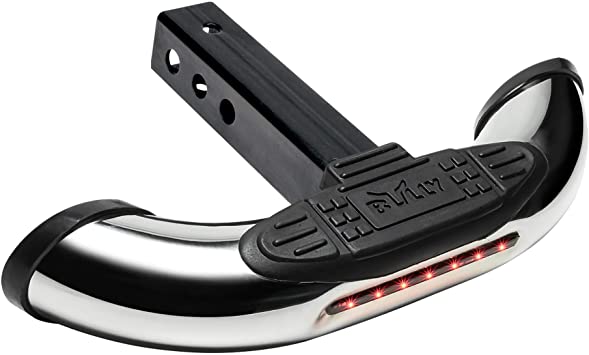 Bully CR-605L 605 Series 2 in 1 Receiver Hitch Mount Step with LED Brake Light