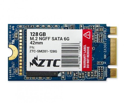 ZTC 128GB Armor 42mm M.2 NGFF 6G SSD Solid State Drive. Model ZTC-SM201-128G