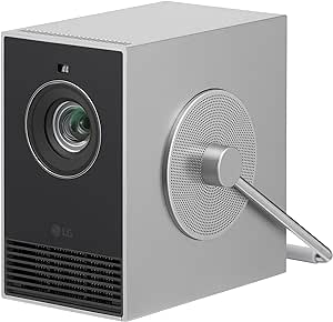 LG CineBeam Q HU710PB 4K Smart Portable Projector with Auto Screen Adjustment, Auto Focus, RGB Laser, Up to 154% DCI-P3