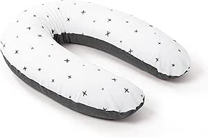 Babymoov Coussin de Grossesse & Allaitement Doomoo - Grey Star