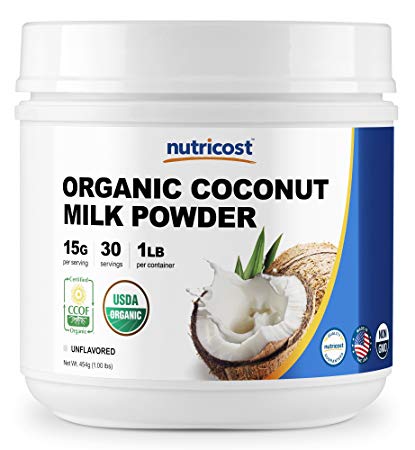 Nutricost Organic Coconut Milk Powder 1LB - Non-GMO, Certified Organic Coconut Milk Powder