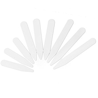 FENICAL Plastic White Collar Stays Bones Variety Pack of 200pcs, 3 sizes
