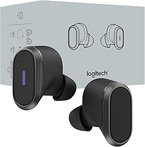 Logitech Zone True Wireless Bluetooth Noise Canceling Earbuds with Microphone, Hybrid ANC, Transparency Mode, Certified for Microsoft Teams, Zoom, Google Meet, Google Voice - Graphite (Renewed)