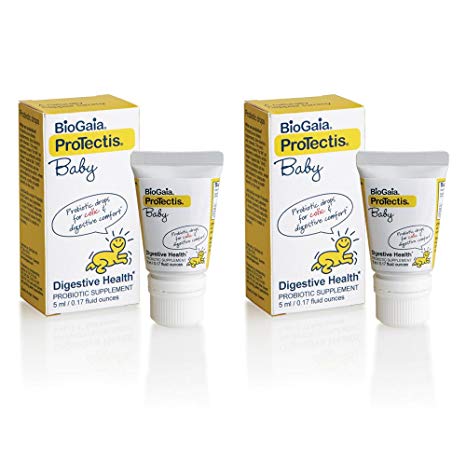 [2 Pack] BioGaia Protectis Baby Digestive Health Probiotic Supplement Drops - 5ml [Packaging may vary]