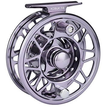 KastKing Kobuk Fly Fishing Reel with Large Arbor, CNC machined T6061 Aluminum Alloy Body and Spool in Fly Reel Sizes 3/4, 5/6, 7/8, 9/10 – Light Weight yet Incredibly Strong