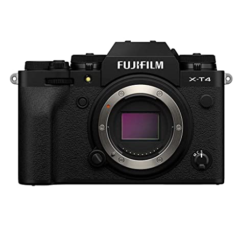 Fujifilm X-T4 26 MP Mirrorless Camera Body (X-Trans CMOS 4 Sensor, EVF, Face/Eye AF, 5-Axis IBIS, Vari-Angle LCD Touchscreen, 4K/60P & FHD/240P Video, Film Simulations, Weather Resistance) - Black