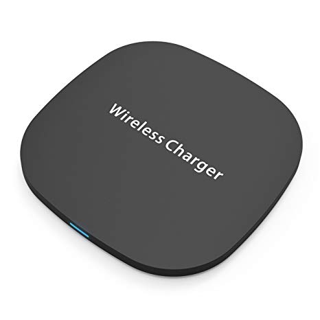 Wireless Charger, BESTHING Qi Fast Wireless Charging Pad Compatible for Samsung Galaxy Note 8 S8 Plus S8  S8 S7 S7 Edge Note 5 and Standard Charge Compatible for iPhone X iPhone 8 8 Plus