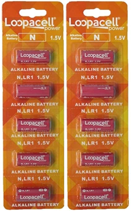 Loopacell E90 N LR1 Alkaline 1.5V 10 Batteries