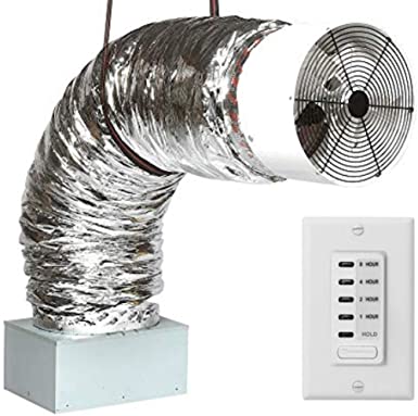QA-Deluxe 3300(W) Energy Efficient Whole House Fan | 2-Speed Wall Switch & Timer | R-5 Insulated Damper | 2425 CFM HVI-916 Certified Airflow Rating | 2-Story Homes to 1450 sqft & 1-Story to 950 sqft