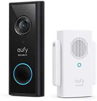 eufy Security, Video Doorbell 2K (Battery-Powered) with Chime, 2K HD, No Monthly Fee, On-Device AI for Human Detection, 2-Way Audio, 16GB Local Storage, Simple Self-Installation