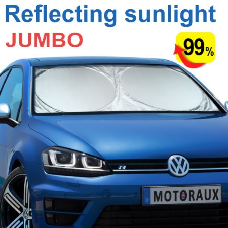 Jumbo Multifunctional Car Windshield SunshadePicnic NapSnowFrost BlockingSunlight Max Reflectable