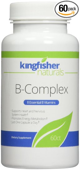 B-Complex: 8 Essential B Vitamins, Supports Heart/Nervous System Health - 1 A Day (60 CT)