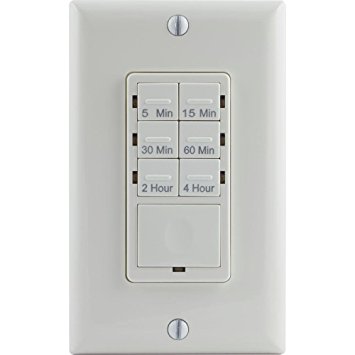 Defiant 6.4-Amp 4-Hour In-Wall Countdown Timer with No Neutral Wire (CFL and LED)