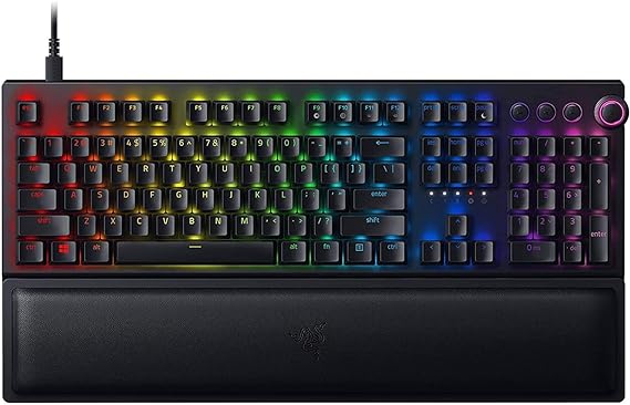 Razer BlackWidow V3 Pro Mechanical Gaming Keyboard: Yellow Mechanical Switches - Linear & Silent - Chroma RGB Lighting - Compact Form Factor - Programmable Macro Functionality - USB Passthrough