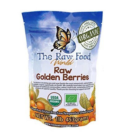 Raw Sundried Gooseberries Incan "Golden" Berries-16 ozs.