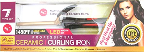 Tyche Professional Ceramic Curling Iron 3/8 inch