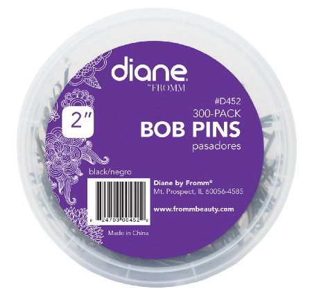 Diane 2 Bobby Pins Black 300-pack Tub