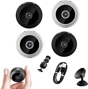 Pixielens Pro Security Camera, Pixielens Pro Wireless Security Camera, Pixielens Pro Mini Security Camera, Pixielens Pro Security Camera Magnetic, Pixielens Surveillance Camera (2pcs*Black 2pcs*White)