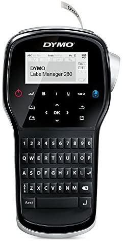 DYMO Label Maker | LabelManager 280 Rechargeable Portable Label Maker, Easy-to-Use, One-Touch Smart Keys, QWERTY Keyboard, PC and Mac Connectivity, for Home & Office Organization (Renewed)