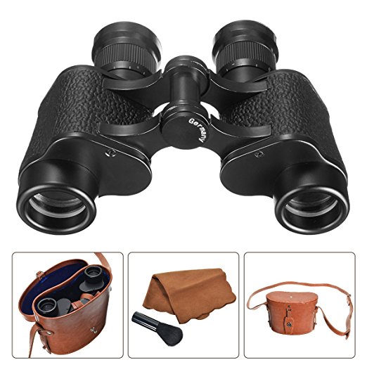 OUTERDO Binoculars Telescope Military Binoculars with Low Light Night Vision for Wildlife Hunting Surveillance Sporting Events Traveling or Sightseeing 6X24 HD German Technology