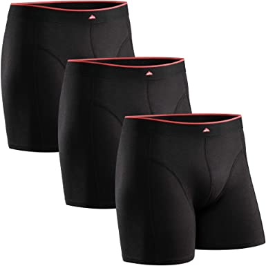 Calzoncillos Boxer de Bambú para Hombre, Pack de 3, Ropa Interior de Bambú Antibacteriana, Transpirable, Ultrasuave, Ajustados, Comodidad Superior, Negro, Blanco, Gris