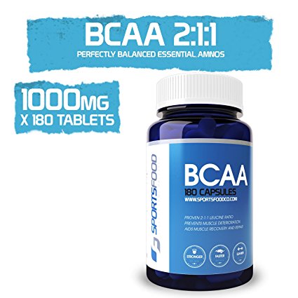 BCAA (Branched Chain Amino Acids) 1000mg x 200 Tablets, Specially Balanced Formulation, Best Value on Amazon
