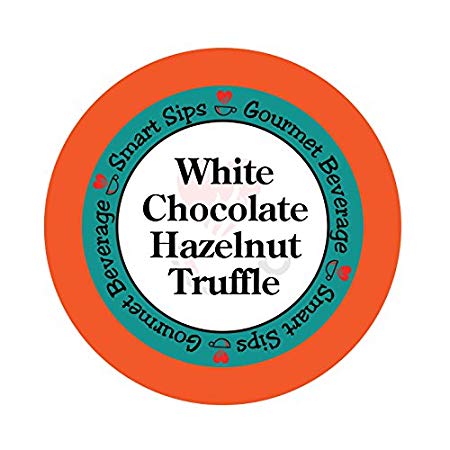Smart Sips, White Chocolate Hazelnut Truffle Flavored Coffee, 24 Count, Single Serve Cups for Keurig K-cup Brewers