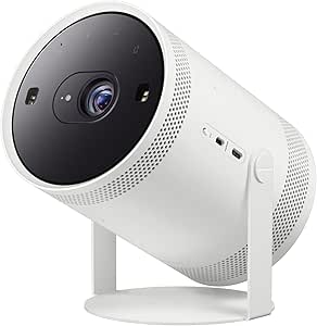 SAMSUNG The Freestyle 2nd Gen SP-LFF3CLAXXXH Projector, Full HD 1920 x 1080p, 230 Lumen, WiFi, White