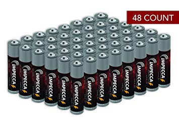 Impecca AAA Batteries, Platinum Alkaline, AAA High Performance, 10 Year Long Lasting, 48 Count, LR3.