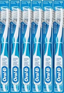 Oral-B Cross Action Gentle Clean Manual Toothbrush 35 Extra Soft (Colors Vary) - Pack of 6