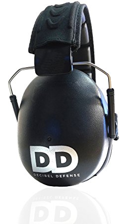 Professional Safety Ear Muffs by Decibel Defense - 37dB NRR - The HIGHEST Rated & MOST COMFORTABLE Ear Protection - Firearm & Industrial Use - THE BEST HEARING PROTECTION...GUARANTEED
