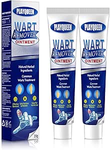 Wart Remover,Wart Remover Ointment,Fast Acting Cream Wart Gel Maximum Strength,Salicylic Acid 2%,Wart Cream for Genital Warts,Plantar Wart, Common Wart,Corn,Flat Wart(2p), White-2