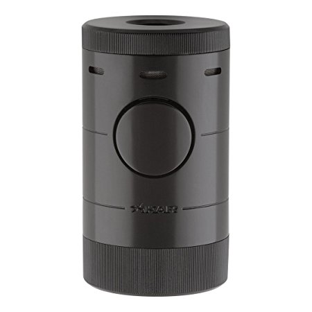 XiKAR Volta Quad Flame Tabletop Cigar Lighter in an Attractive Gift Box Warranty Black