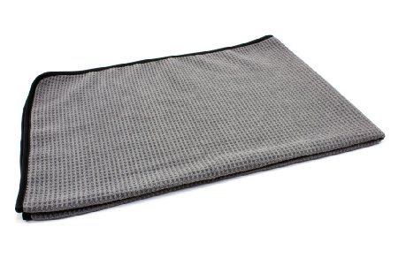 Autofiber Big Thirsty Microfiber Waffle Drying Towel 25x36 Grey