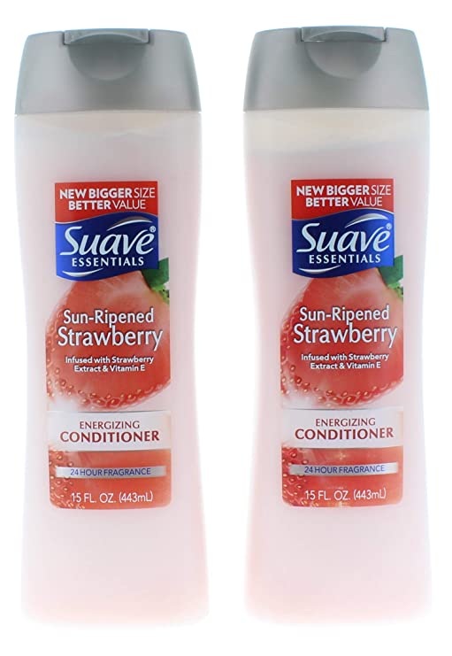 2 Pk. Suave Essentials Sun-Ripened Strawberry Conditioner,15 Fl Oz (Pack of 2)