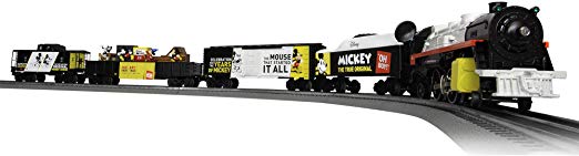 Lionel Mickey Celebration, Electric O Gauge Model Train Set, Remote with Bluetooth Compatibility