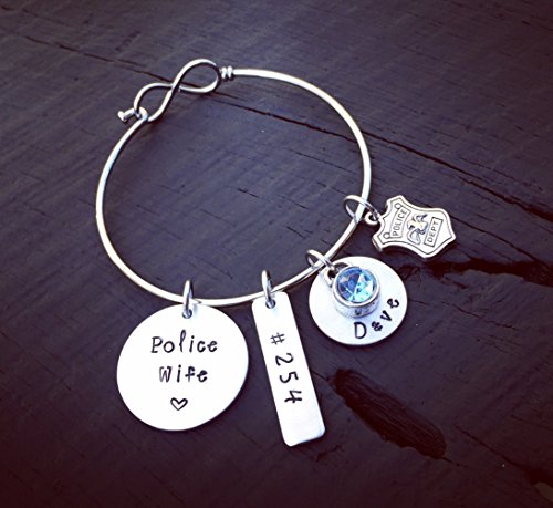 Police Wife Bracelet | Police Officer Wife Jewelry | Law Enforcement Jewelry | Law Enforcement Bracelet | Gift For A Police Officer's Wife