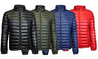 Spire Galaxy Men's Puffer Jacket Red Large