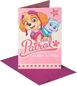 American Greetings Birthday Card for Kids (Paw Patrol)