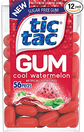 Tic Tac Gum, Cool Watermelon, 12 Count