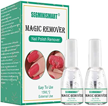 Nail Polish Remover, Remove Gel Nail Polish, Gel Polish Remover, Acetone Soak-Off Gel Acrylic Tips Nail Glue, Magic Nail Remover for UV/LED Gel Soak Off, Stronger with Clean for Moisturised Nails