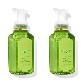 Bath and Body Works Eucalyptus Mint, Gentle Foaming Hand Soap, 8.75 Ounce (2-Pack)