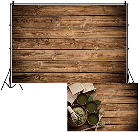 OFILA Wood Backdrop 7x5ft Wooden Backdrops Photography Background Wood Backdrop for Party Rustic Photo Backdrop Baby Photo Shoot Wood Floor Backdrop Cake Smash Photography Rustic Wooden Backdrop
