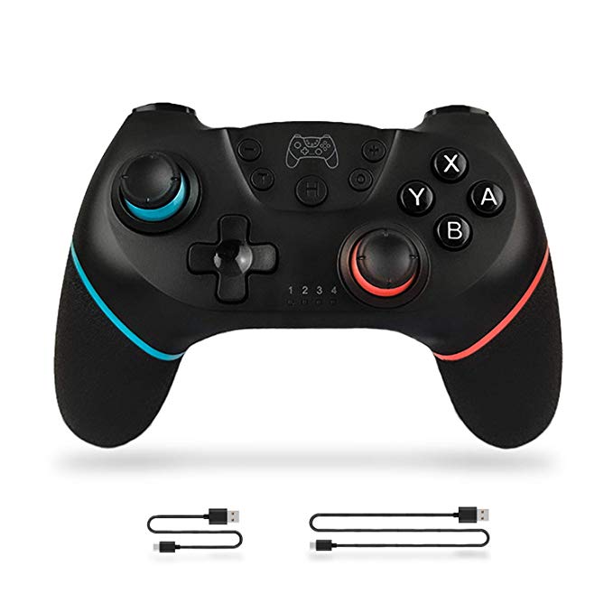 Wirelesss Controller for Nintendo Switch Sefitopher Switch Pro Controller for Nintendo Switch Console and PC,Nintendo Switch Controller with Dual Shock, Gyro Axis and Extra 2m Charging Cable