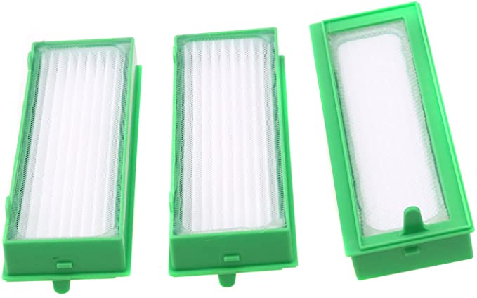 Micro Traders 3X Hepa Filter Compatible with Vorwerk VR200 Robotic Vacuum Cleaner Tools Kit