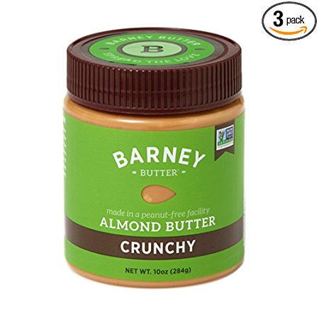 Barney Butter Almond Butter, Crunchy, 10 Ounce (Pack of 3)