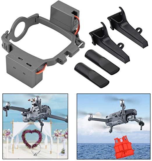 O'woda Mavic 2 Drone Airdropper Clip Payload Delivery Transport Device Wedding Drone Fishing Bait Search & Rescue Compatible with Mavic 2 Pro/Zoom