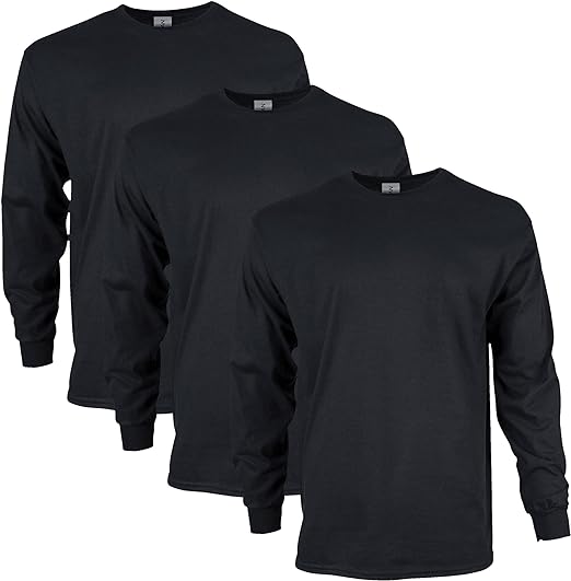 Gildan Ultra Cotton Long Sleeve T-Shirt, Style G2400, Multipack