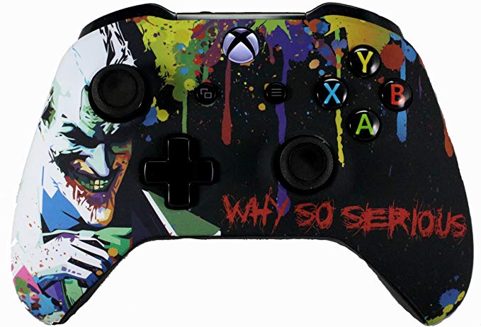 Xbox One Soft Touch Design Custom Gaming Controller -Soft Shell for Comfort Grip X - Microsoft Xbox 1 (Joker)