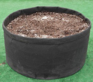 RootEase 15 Gallon Garden Planting Aeration Fabric Container, Heavy Durable Fabric Grow Pots, Perfect Heavy Harvest Planter Raised Bed, Best Root Treatment Eco-Friendly Grow Bags, Black, 13.5x18x18in